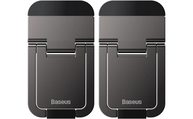Baseus Slim Laptop Kickstand (2 PCS) Compact, Durable, Heat Dissipation, Adjustable Viewing Angle - Black